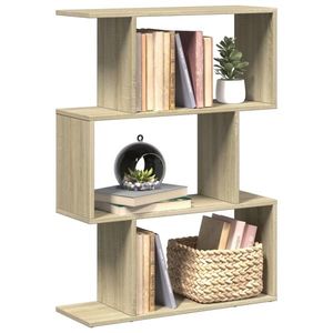 vidaXL Bibliotecă/separator 3 niveluri stejar sonoma 70x24x97 cm lemn imagine