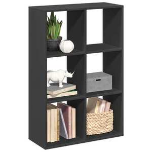 vidaXL Bibliotecă/separator cameră negru 69, 5x29x103, 5 cm lemn imagine