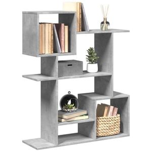 vidaXL Bibliotecă/separator cameră gri beton 92x29x112 cm lemn imagine