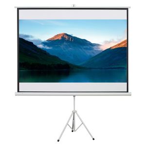 HOMCOM Ecran de Proiecție 100 Inch cu Trepied Inclus, Format 4: 3, Ușor de Asamblat, Ideal pentru Filme și Prezentări | Aosom Romania imagine