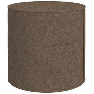 HOMCOM Taburet Rotund 2 în 1 cu Husă Detașabilă, Suport pentru Picioare din Material cu Aspect de In, Ø41x41 cm, Maro | Aosom Romania imagine