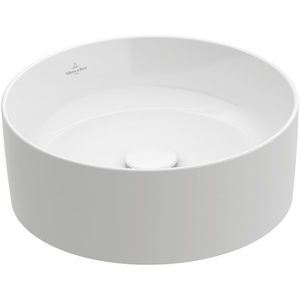 Lavoar tip bol Villeroy & Boch Collaro 40cm rotund fara orificiu baterie fara preaplin alb imagine