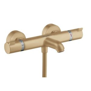 Baterie cada termostatata Hansgrohe Ecostat Comfort bronz periat imagine