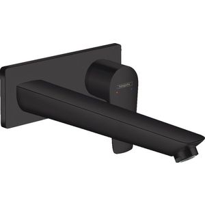 Baterie lavoar Hansgrohe Talis E cu pipa 225 mm montaj incastrat necesita corp ingropat negru mat imagine