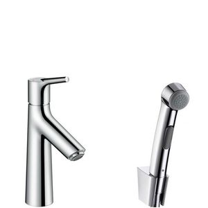 Baterie lavoar Hansgrohe Talis S cu dus tip bideu pentru igiena intima ventil push-open imagine