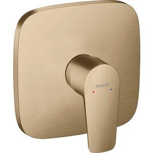 Baterie dus Hansgrohe Talis E montaj incastrat necesita corp ingropat bronz periat imagine