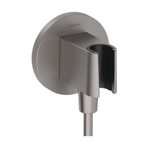 Accesoriu Hansgrohe FixFit S cu agatatoare de dus negru periat imagine