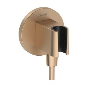 Accesoriu Hansgrohe FixFit S cu agatatoare de dus bronz periat imagine