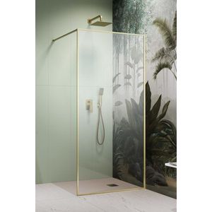 Cabina de dus tip Walk-in Radaway MODO F II Brushed Gold 90 cm profil auriu periat imagine