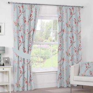 Set 2 draperii Cherry Flower, Heinner, 140x270 cm, bumbac, multicolor imagine