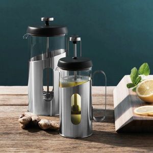 Presa franceza pentru cafea si ceai / cafetiera BergHOFF, Essentials Maestro, 600 ml, inox/sticla termorezistenta imagine