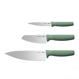 Set cutite 3 piese speciality BergHOFF, Leo Forest, inox, verde imagine