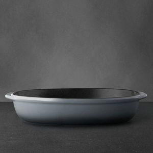 Vas de copt oval BergHOFF, Gem, 36 x 26 x 7 cm, 5 L, ceramica emailata imagine