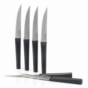 Set cutite pentru friptura 6 piese BergHOFF, Essentials Ebony, lama 11.5 cm, inox imagine