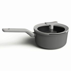 Cratita cu capac saucepan BergHOFF, Leo Shadow, Ø18 cm, 2 L, aluminiu, invelis antiaderent, gri imagine