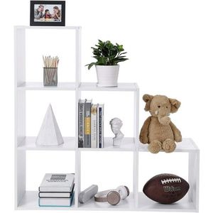 Corp biblioteca Step Shelf, Vasagle, 97.5 x 29 x 97.5 cm, PAL, alb imagine