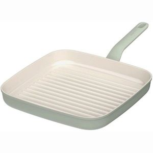 Tigaie grill BergHOFF, Leo Balance Sage, 28 x 28 cm, 2.6 L, aluminiu reciclat, strat antiaderent, verde imagine