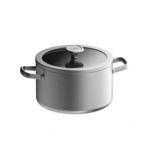 Oala cu capac BergHOFF, Leo Graphite, Ø24 cm, 6 L, inox, gri imagine