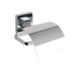 Suport pentru hartie igienica, Wenko, Quadro Vacuum-Loc®, 13 x 11.5 x 14 cm, inox/plastic imagine