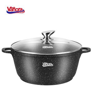 Oala Classic, Vanora, 32x14.5 cm, 11.6 L, aluminiu turnat/ceramica, negru imagine