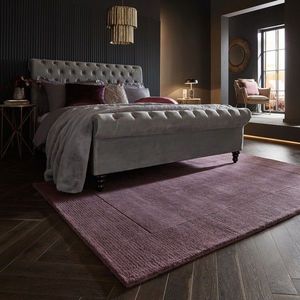 Covor Textured Border Purple, Flair Rugs, 160x230 cm, lana, mov imagine