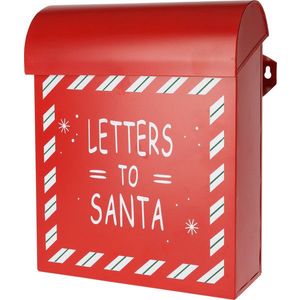 Cutie postala Letters to Santa v2, Excellent Houseware, 24x1x29 cm, fier, rosu imagine