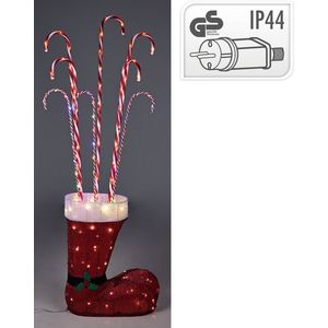 Decoratiune luminoasa de exterior Xmas Boot Candy, 162 LED-uri, transformator IP44, 180 cm, rosu imagine