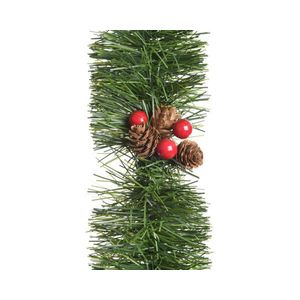 Ghirlanda decorativa Pinecone & Berry, Decoris, 270 cm, PVC, verde imagine