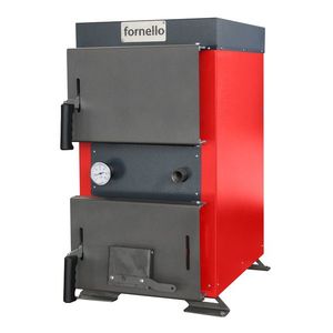 Cazan (centrala) cu plita pe combustibil solid (lemn, carbune, brichete), Fornello Rustic KP 20 kW imagine