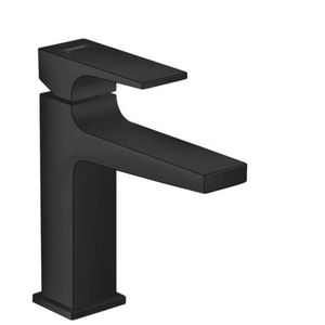 Baterie lavoar Hansgrohe Metropol 110 ventil push-open negru mat imagine