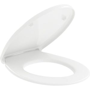 Capac wc Villeroy & Boch O.Novo cu inchidere lenta si QuickRelease 368x438mm alb Alpin imagine