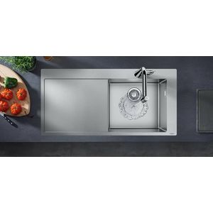 Chiuveta bucatarie Hansgrohe S715-F450 1045x510mm picurator stanga inox imagine