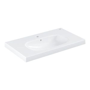 Lavoar Grohe Euro Ceramic 80cm montare pe mobilier PureGuard alb imagine