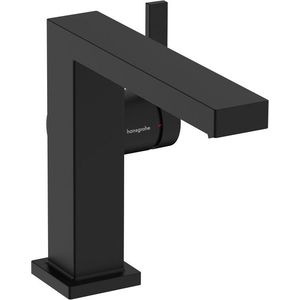 Baterie lavoar Hansgrohe Tecturis E 110 Fine CoolStart ventil click-clack negru mat imagine