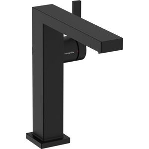 Baterie lavoar Hansgrohe Tecturis E 150 Fine CoolStart ventil click-clack negru mat imagine