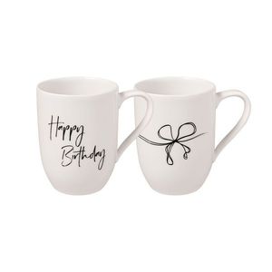 Set 2 cani Villeroy & Boch Statement Happy Birthday imagine