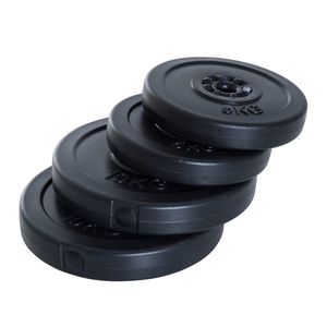 HOMCOM Set Greutăți pentru Haltere 30KG, 4 Discuri - 2x5kg și 2x10kg, Antrenament Fitness | Aosom Romania imagine