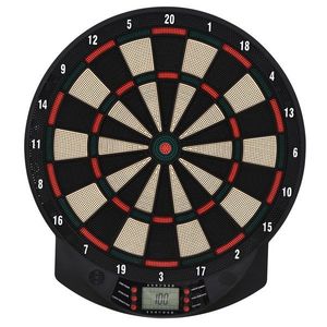 HOMCOM Țintă Electronică Darts, 6 Săgeți, Panou Scor Digital, 44x39.5x2.2cm, Negru, pentru Divertisment Acasă | Aosom Romania imagine