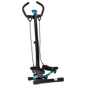 HOMCOM Stepper Fitness cu Twist pentru Exerciții Aerobice, Reglabil, cu Benzi de Rezistență, Ideal pentru Acasă și Birou, Albastru | Aosom Romania imagine