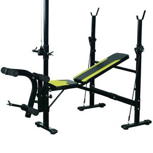 Banca Fitness cu Spatar Reglabil HOMCOM 175x110x202cm | Aosom Romania imagine