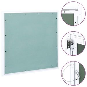 vidaXL Trapă de acces din gips-carton, cadru de aluminiu, 600 x 600 mm imagine