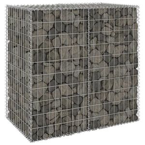 vidaXL Perete gabion cu capace, 100 x 60 x 100 cm, oțel galvanizat imagine