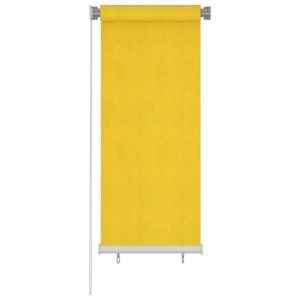 vidaXL Jaluzea tip rulou de exterior, galben, 60x140 cm, HDPE imagine