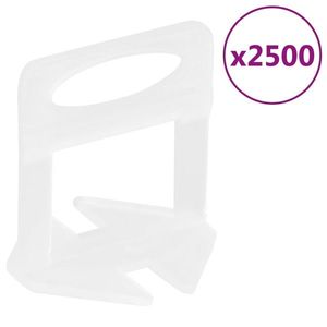 vidaXL Cleme de nivelare a plăcilor 2500 buc. 2 mm imagine