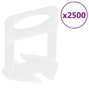 vidaXL Cleme de nivelare a plăcilor 2500 buc. 3 mm imagine