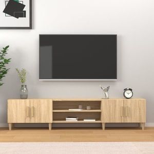 vidaXL Comodă TV, stejar sonoma, 180x31, 5x40 cm, lemn prelucrat imagine