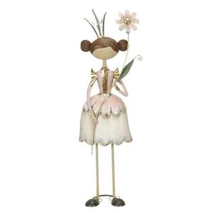 Statueta Daisy Princess din metal roz 28x12.5x62 cm imagine