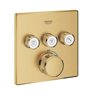 Baterie cada - dus termostatata Grohe Grohtherm SmartControl cu 3 functii montaj incastrat necesita corp ingropat brushed cool sunrise imagine