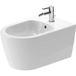 Bideu suspendat Duravit ME by Starck 37x57cm WonderGliss alb alpin imagine