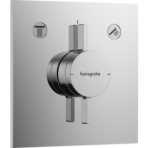 Baterie cada - dus Hansgrohe DuoTurn E cu doua functii montaj incastrat necesita corp ingropat crom imagine